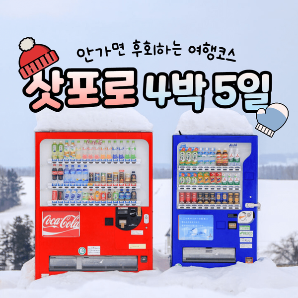 삿포로 4박 5일 여행 코스 추천 (+일정, 맛집, 경비)