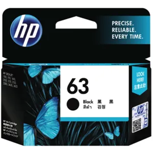 HP 정품잉크 63, F6U62AA 검정, 1개