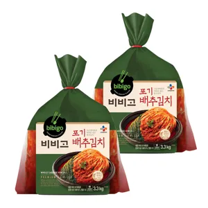 비비고 포기 배추김치, 3.3kg, 2개