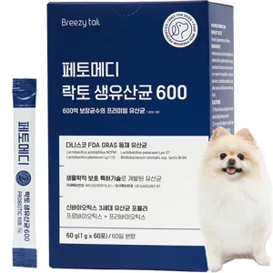 브리지테일 페토메디 반려동물 락토 생유산균 600 60p, 유산균, 1박스, 소화기능 개선