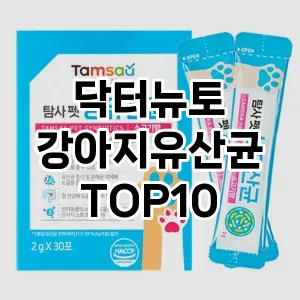 닥터뉴토 강아지유산균 추천 TOP10