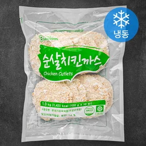 [로켓프레시] 상신 순살 치킨까스 10장 (냉동), 1팩, 1kg