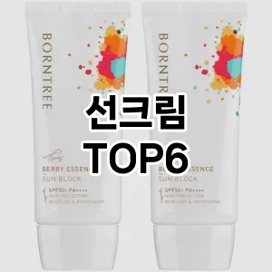 선크림 추천 TOP6가장많이 팔린상품