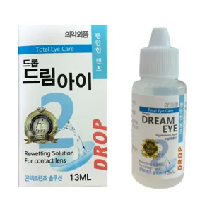 무료배송 드롭 드림아이 13ml 5개 렌즈 습윤액 안구건조 리프레쉬 인공눈물 대체품