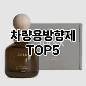 차량용방향제 추천 TOP5