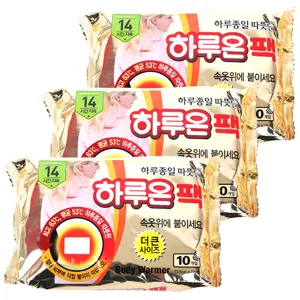 하루온 핫팩 붙이는 타입 50g, 3개