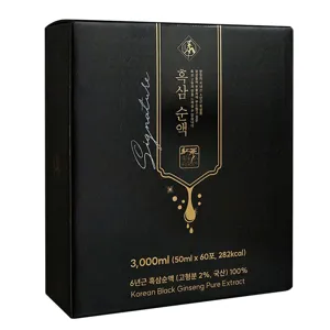 천제명 시그니처 홍삼액 흑삼진액 (50ml x 60포) + 쇼핑백