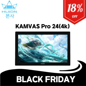 [휴이온 본사 스토어] 휴이온 액정타블렛 24인치 Kamvas Pro 24 (4K) 초고화질