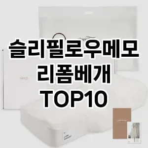 슬리필로우메모리폼베개 추천 TOP10