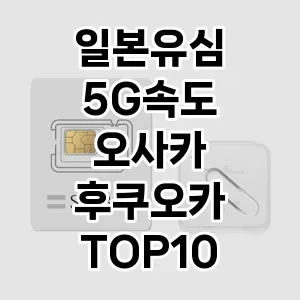 일본유심 5G속도 오사카 후쿠오카 추천 TOP10