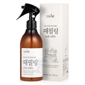 터치미 블랙슈가 때필링 스프레이 with AHA 대용량 전신 각질제거제, 1개, 300ml