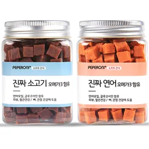 페페로니 반려견간식 오메가3 져키 연어 180g + 소고기 180g