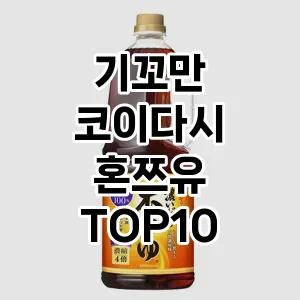 기꼬만 코이다시 혼쯔유 TOP10