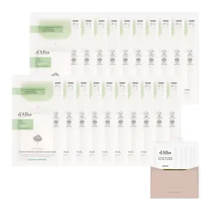 달바 화이트 트러플 더블 진정 보습 마스크팩 20p + 약산성 젤 클렌저 3ml x 5p 세트