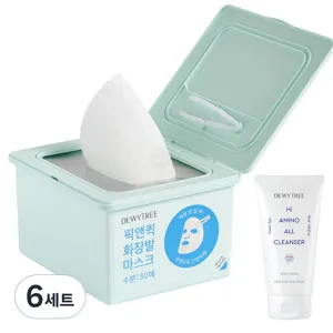 듀이트리 스페셜 픽앤퀵 뽑아쓰는 마스크 화장발 + 하이아미노 폼 50ml, 6세트