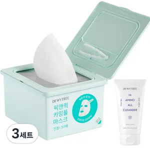 듀이트리 스페셜 픽앤퀵 뽑아쓰는 마스크 카밍풀 + 하이아미노 폼 50ml, 3세트