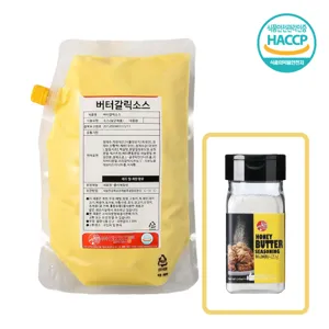 아이엠소스 버터갈릭소스500g+허니버터시즈닝70g 감자튀김 위에 뿌리는소스 시즈닝 (당일발송보장), 1세트