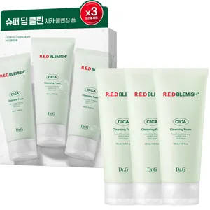 닥터지 레드 블레미쉬 시카 클렌징 폼 트리플, 120ml, 3개