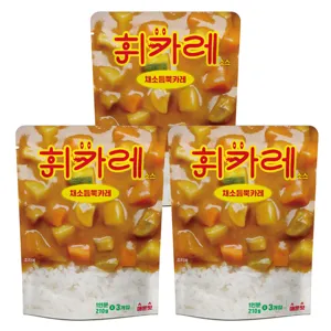 휘카레 채소듬뿍 카레 매운맛, 210g, 3개