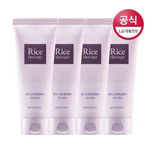 온더바디 라이스테라피 쌀겨 스크럽 폼클렌징, 150g, 4개