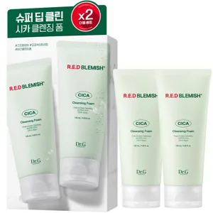 닥터지 레드 블레미쉬 시카 클렌징 폼 더블, 120ml, 2개