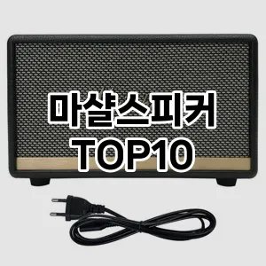 마샬스피커 추천 TOP10