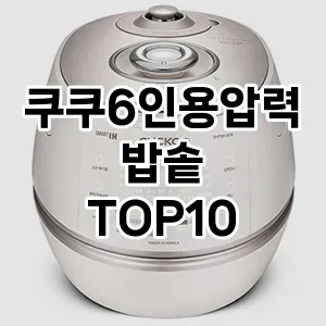 쿠쿠6인용압력밥솥 추천 TOP10