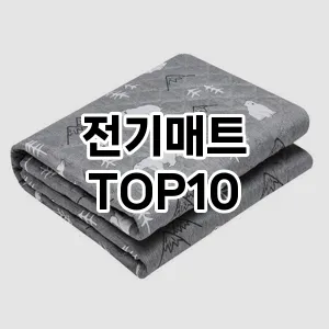 전기매트 추천 TOP10